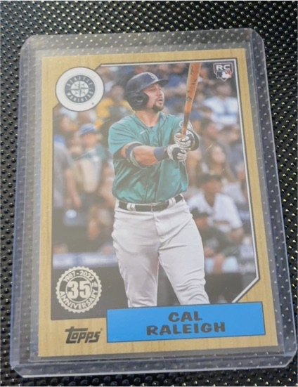 2022 Topps Series 1 1987 Topps 35th Anniversary #T87-72 Cal Raleigh — front