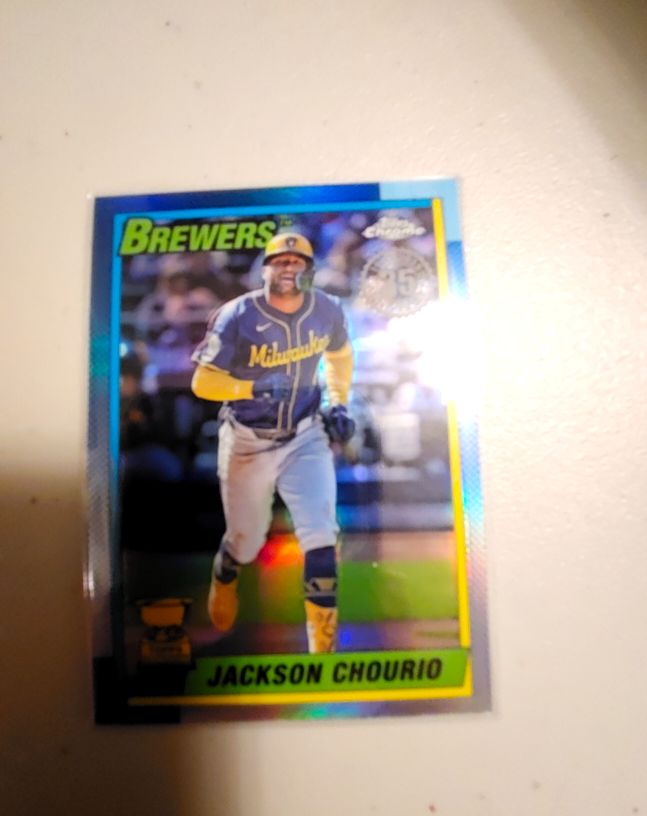 2025 Topps Chrome 1990 Topps 35th Anniversary #90CB-9 Jackson Chourio — front