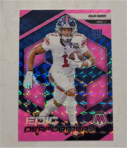 2025 Panini Mosaic Epic Performers #11 Malik Nabers — front
