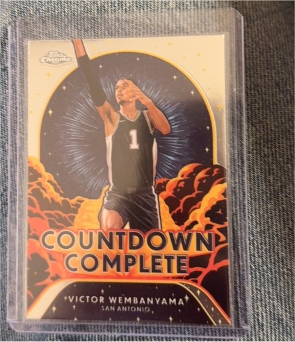 2024-25 Topps Chrome #CC-1 Victor Wembanyama Countdown Complete — front