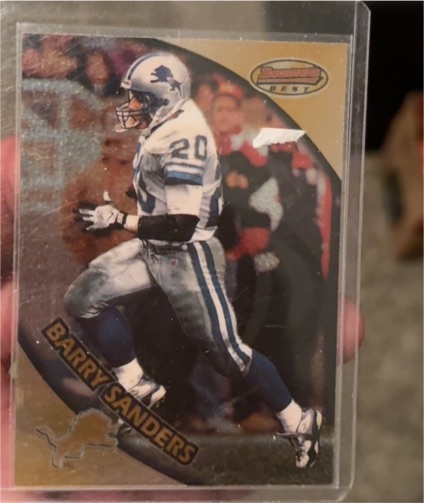 1997 Bowman's Best #70 Barry Sanders — front