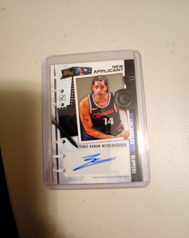 2025 Topps New Applicant #NA-YK Yanic Konan-Niederhauser — front