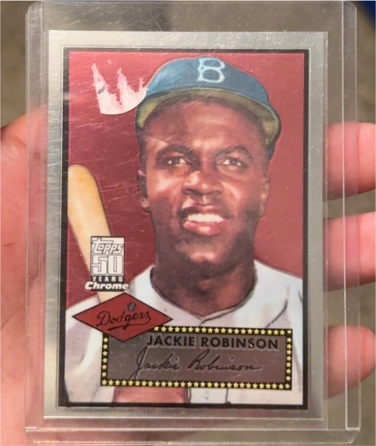 2001 Topps Chrome #5 Jackie Robinson — front
