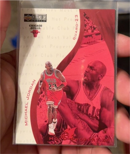 1997-98 Upper Deck Collector's Choice #385 Michael Jordan Hot Properties — front