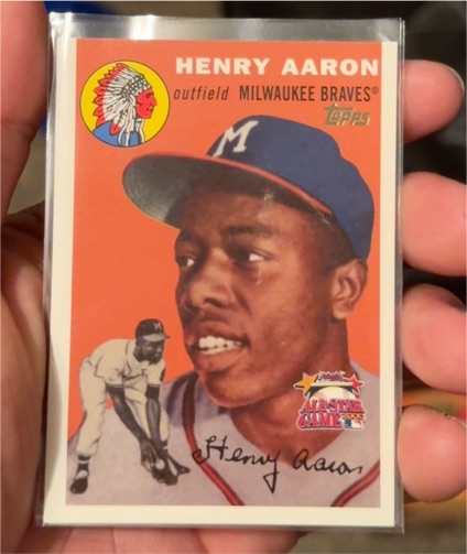 2000 Topps Opening Day #128 Henry Aaron — front