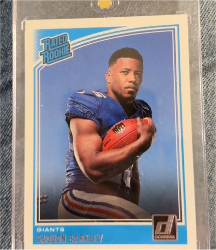 2018 Donruss #306 Saquon Barkley Rated Rookie — front
