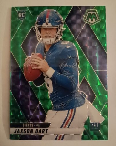 2025 Panini Mosaic #362 Jaxson Dart Green Mosaic — front