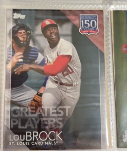 2019 Topps Update #150-20 Lou Brock — front