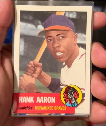 1991 Topps Archives 1953 #317 Hank Aaron Milwaukee Braves — front