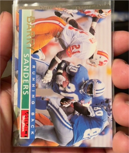 1995 SkyBox Impact #49 Barry Sanders — front