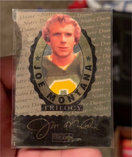 1995 Upper Deck Joe Montana Trilogy #CCH — front