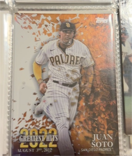 2023 Topps 2022 Greatest Hits #22GH-24 Juan Soto — front