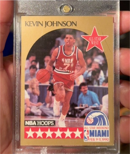 1990-91 NBA Hoops #19 Kevin Johnson — front