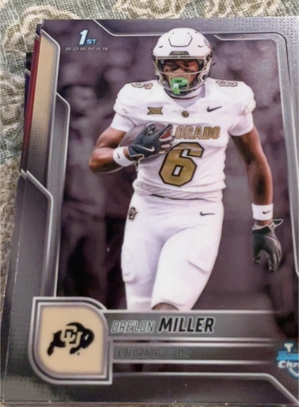 2024 Bowman University Chrome #6 Drelon Miller — front