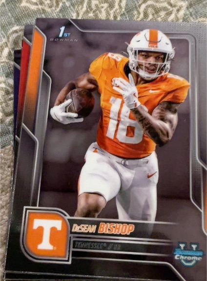 2025 Bowman University Chrome #67 DeSean Bishop — front
