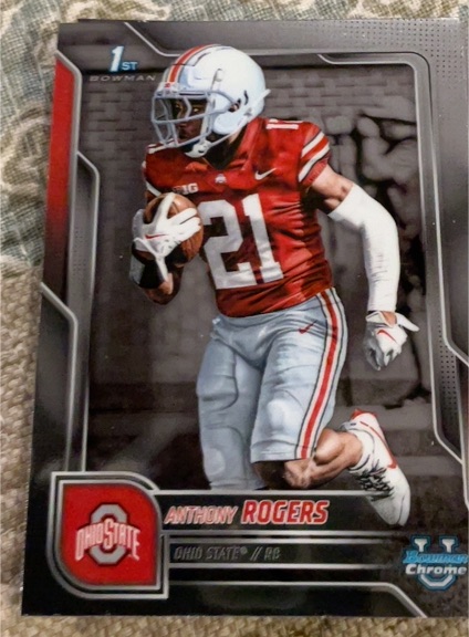 2025 Bowman Chrome University #68 Anthony Rogers — front