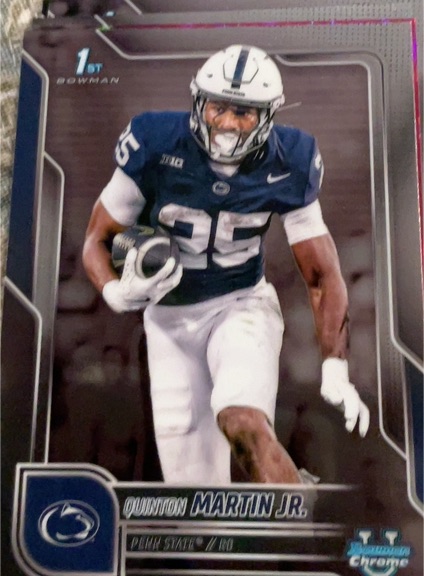 2025 Bowman University Chrome #167 Quinton Martin Jr. — front