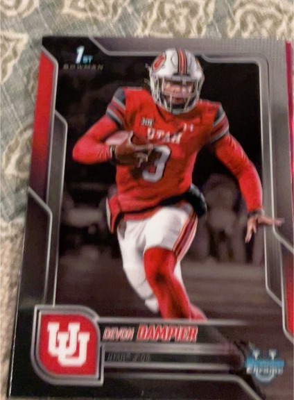 2025 Bowman University Chrome #3 Devon Dampier — front