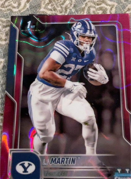 2022 Bowman University Chrome #unknown LJ Martin — front