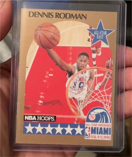 1990 NBA Hoops #10 Dennis Rodman All-Star East — front