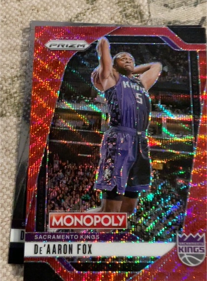 2024-25 Panini Prizm Monopoly #37 De'Aaron Fox — front