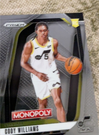 2024-25 Panini Prizm Monopoly #35 Cody Williams — front