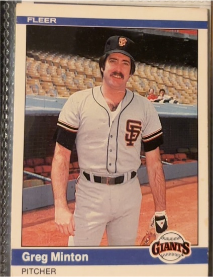 1984 Fleer #383 Greg Minton — front