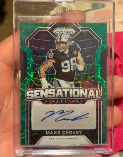 2020 Panini Prizm Sensational Signatures Maxx Crosby — front