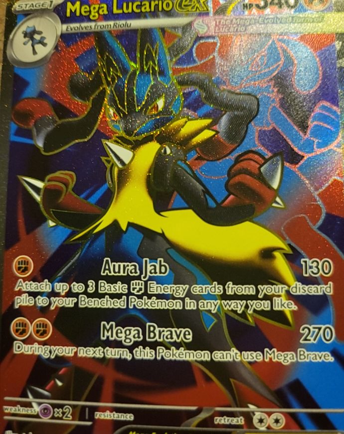 2025 Pokémon TCG Mega Lucario EX #160/132 — front