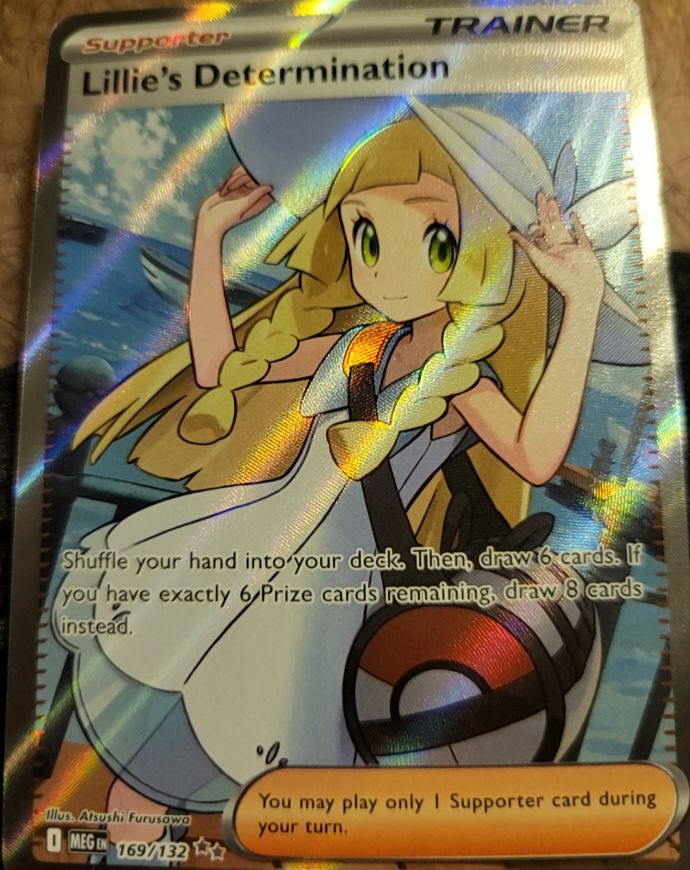 2021 Pokémon ME01: Mega Evolution #169 Lillie's Determination — front