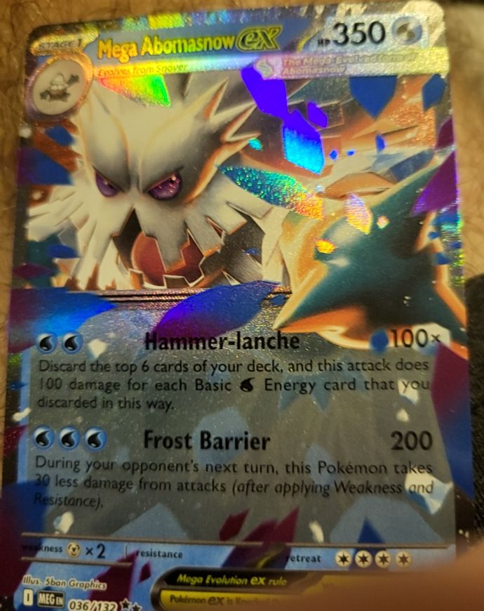 Mega Abomasnow ex 036/132 — front