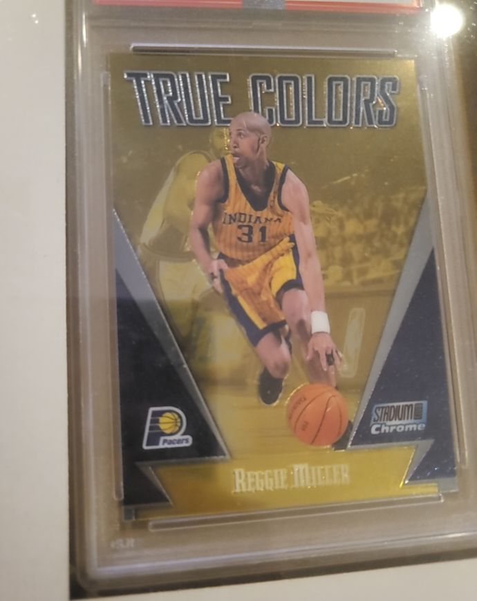 1999-00 Topps Stadium Club Chrome True Colors #TC9 Reggie Miller — front