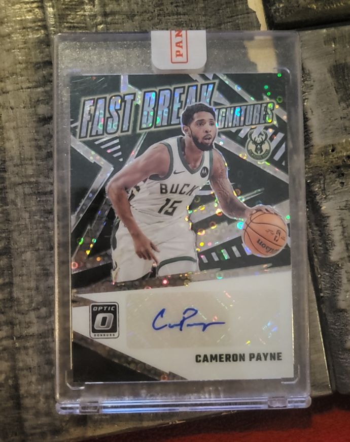 2023-24 Panini Donruss Optic Fast Break Signatures #FBS-CPY Cameron Payne — front
