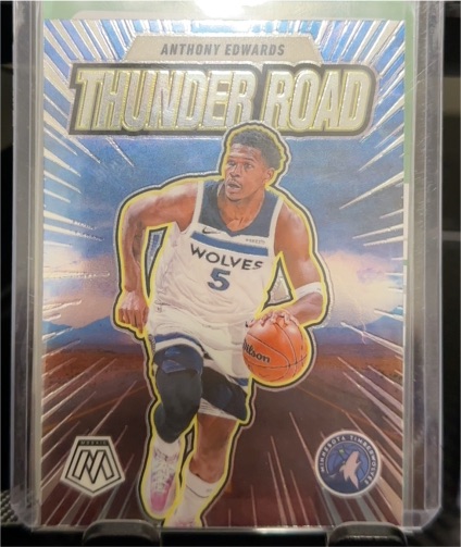 2024-25 Panini Mosaic #4 Anthony Edwards Thunder Road — front