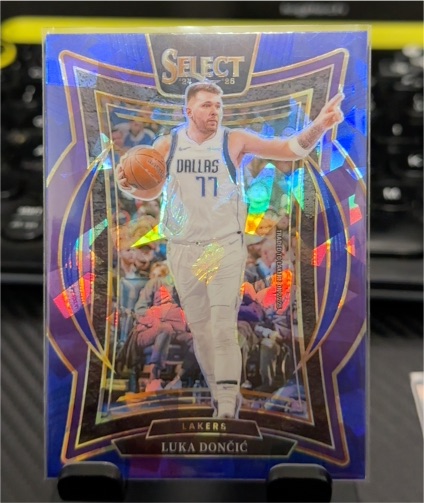 2024-25 Panini Select #56 Luka Dončić Blue Prizm — front