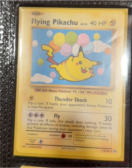 2016 Pokémon TCG XY Evolutions #110 Flying Pikachu — front