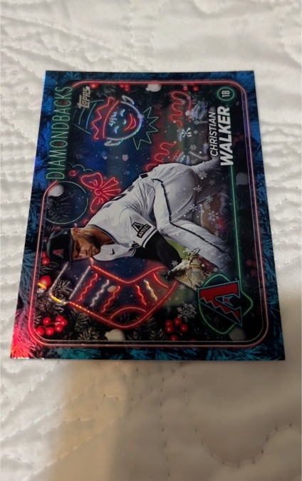 2024 Topps Holiday #H32 Christian Walker — front