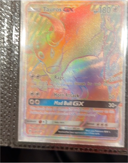 2017 Pokémon Sun & Moon #156 Tauros GX — front