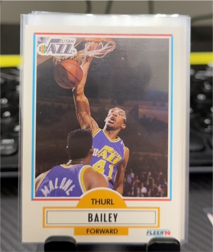 1990-91 Fleer #182 Thurl Bailey — front