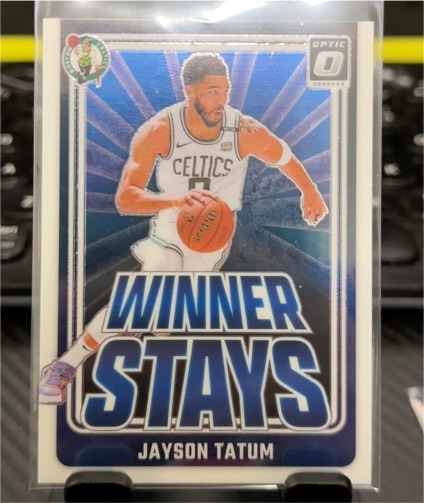 2024-25 Panini Donruss Optic #2 Jayson Tatum Winner Stays — front