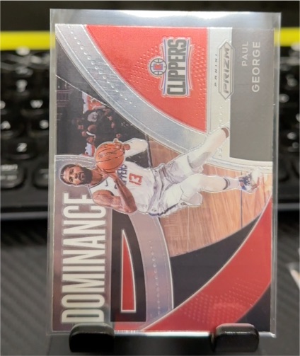2021-22 Panini Prizm #7 Paul George Dominance — front