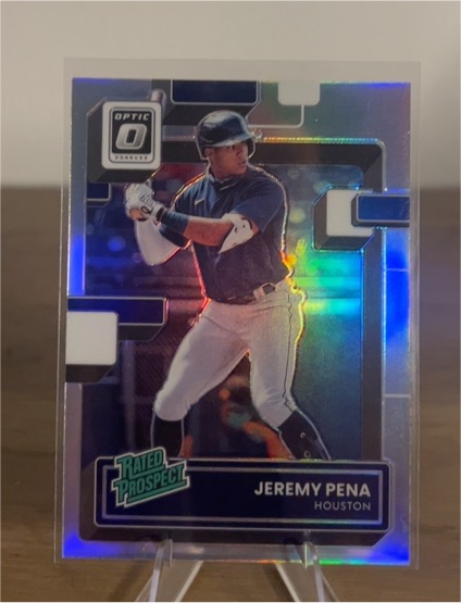 2022 Donruss Optic #RP-23 Jeremy Pena Rated Prospect — front