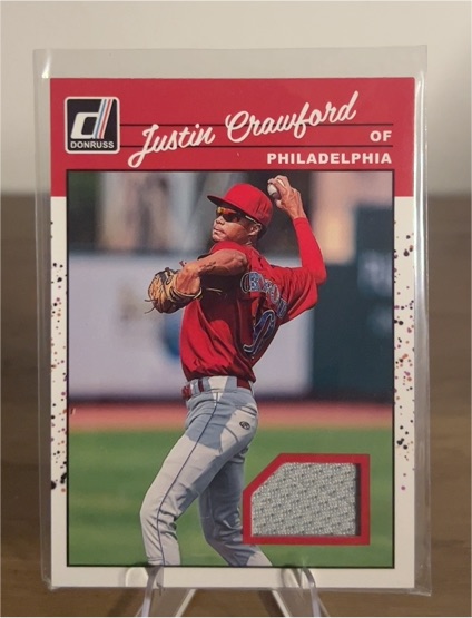 2023 Donruss Retro 1990 Materials #90M-JU Justin Crawford — front