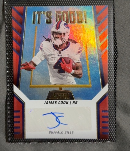 2024 Score It's Good! Autographs #IG-22 James Cook — front