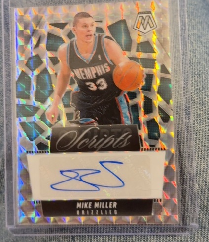 2024-25 Panini Mosaic #MS-MIK Mike Miller Scripts Auto — front