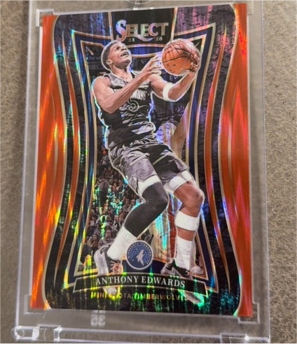 2024-25 Panini Select #365 Anthony Edwards — front