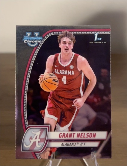 2024-25 Bowman Chrome University #25 Grant Nelson — front