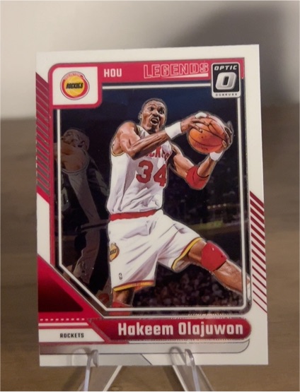 2024-25 Donruss Optic #249 Hakeem Olajuwon Legends Houston Rockets — front