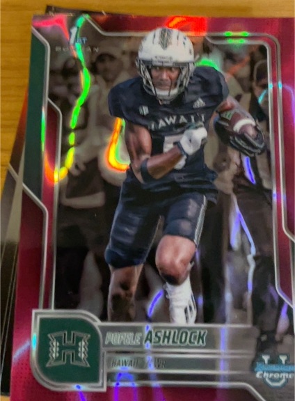 2025 Bowman University Chrome #15 Pofele Ashlock — front