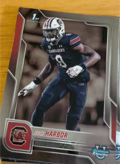 2025 Bowman Chrome University #82 Nyck Harbor — front